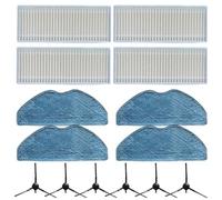 Getdoublerich Kit de serpillère avec brosse latérale, accessoires de rechange pour robot aspirateur, compatible avec les modèles Tapo RVA100 RV10 RV30