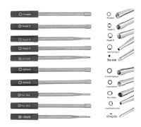Getdoublerich Kit d'outils de réglage de carburateur pour petits moteurs - 10 pièces cannelées et D-Style Tuning Set avec sac de transport Compatible avec Craftsman, Poulan, Homelite et autres moteurs