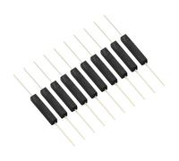 Getdoublerich Lot de 10 capteurs de commutation à anches encapsulés en plastique, interrupteur inductif magnétique 3 x 13 mm, 100 V 0,5 A, contact normalement ouvert pour projets de montage sur