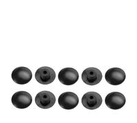 Getdoublerich Lot de 10 capuchons M6 en caoutchouc pour casque de vélo étanche à la poussière pour vélo de route, VTT, roulement noir, 1,2 x 0,57 x 0,45 cm