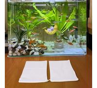 Getdoublerich Lot de 10 sacs filtrants réutilisables en maille de nylon avec fermeture éclair pour aquarium, bassin, jardin, médias filtrants, lavables 35 x 40 cm