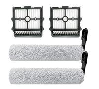 Getdoublerich Lot de 2 brosses à rouleaux de rechange pour Tineco pour sol S6 et Stretch S6, kit de brosse principale pour enlever les peluches pour sols en bois dur et carrelage