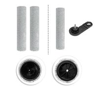Getdoublerich Lot de 2 brosses rouleau avec poignée pour Roborock F25 RT/F25 LT/F25 A-CE/Combo, pièce de rechange en fibre plastique pour accessoires d'aspirateur