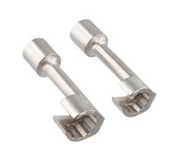 Getdoublerich Lot de 2 clés à douille pour ligne diesel, 1,27 cm rou évasé pour conduites de frein à carburant de 17 mm et 19 mm, kit d'outils de réparation automobile
