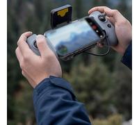 Getdoublerich Lot de 2 joysticks en alliage pour télécommande Potensic, pliables et télescopiques, compact gris argenté de rechange pour une amélioration améliorée