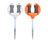 Getdoublerich Lot de 2 piquets de guidage de tuyau d'arrosage avec système de rouleau - 27 cm x 12 cm x 3 cm - ABS - Protection des plantes pour parterres de fleurs - Empêche les nœuds et les dommages