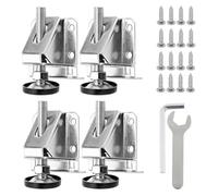 Getdoublerich Lot de 4 pieds de nivellement réglables pour meubles, pieds de nivellement robustes avec verrou pour table, canapé, armoire