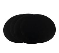 Getdoublerich Lot de 4 tapis de barbecue anti-adhésifs réutilisables pour grils électriques à gaz, charbon de bois, maille en fibre ronde et carrée découpable pour viande, légumes, poisson, noir