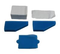 Getdoublerich Lot de 5 filtres compatibles avec Thomas Aqu Multi Clean pour x8 Parquet, Aqu Pet & Family, Perfect Air Animal Pure, remplace l'ensemble de filtres 787241 99, bleu et gris
