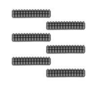 Getdoublerich Lot de 6 brosses de nettoyage en silicone pour imprimante 3D Bambu Lab A1, résistant à la chaleur, accessoire d'essuie-glace pour enlever l'accumulation de filament, gris