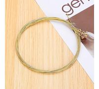 Getdoublerich Lot de 6 cordes colorées pour guitare acoustique - En acier inoxydable - Pour débutants et professionnels - Lisses pour une longue durée de vie