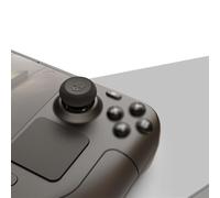 Getdoublerich Lot de 6 poignées de pouce antidérapantes en silicone pour Steam Deck et Rog Ally, joystick ergonomique avec contrôle amélioré, noir, vert, violet, jaune