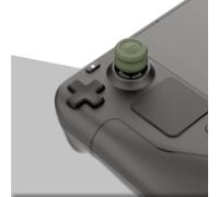 Getdoublerich Lot de 6 poignées de pouce antidérapantes en silicone pour Steam Deck et Rog Ally, joystick ergonomique avec prise en main améliorée, noir, vert, violet, jaune