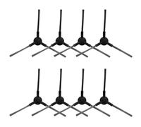 Getdoublerich Lot de 8 brosses latérales de rechange pour MOVA S800, E20 Pro/Plus et trouver E20 Series, outils de nettoyage d'angle en nylon