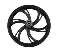 Getdoublerich Moyeu de roue avant en alliage d'aluminium pour vélos pliants de 30,5 cm et 32,5 cm, moyeu léger compatible avec les pneus de 6,3 cm, noir