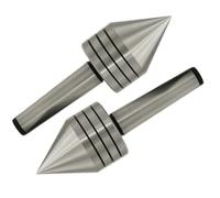 Getdoublerich MT1 Centre de contre-queue robuste avec pointe à 60 degrés, accessoire de tour à bois avec roulements à billes et joint anti-poussière pour le travail du bois, argent