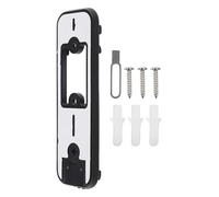 Getdoublerich Plaque arrière de rechange pour sonnette d'extérieur/intérieur Blink à 3 trous, plaque de montage en ABS avec design sécurisé résistant aux intempéries, noir