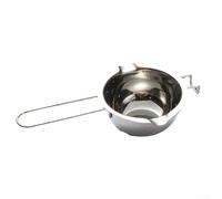 Getdoublerich Pot de chaudière en acier inoxydable avec double bec verseur pour verser facilement, ustensile de cuisine multifonction pour faire fondre du chocolat, des bonbons et des bougies