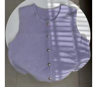 Getdoublerich pour les loisirs Street Style Gilet Gilet sans manches Retro | Design uni, col en V, sans manches pour un ajustement parfait, fermeture à boutons, pour une pièce polyvalente à superposer
