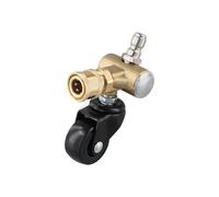 Getdoublerich Roue de nettoyage de châssis de voiture, adaptateur pivotant de 0,6 cm pour nettoyeur haute pression, fixation de rondelle roulante