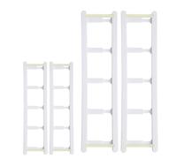 Getdoublerich Support de dosettes de café autocollant, économiseur d'espace avec 4 bandes rétractables pour cuisine, maison, bureau, peut contenir 16 à 20 capsules - Blanc