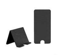 Getdoublerich Support de téléphone pliable en silicone réglable pour appels vidéo, filmer des accessoires de bureau de bureau, 15 cm (noir)