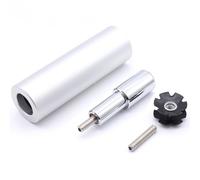 Getdoublerich Support d'ordinateur en alliage d'aluminium avec extension réglable à 135° pour Garmin Bryton pour Cateye iGPSPORT Noir
