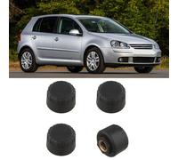 Getdoublerich Système de surveillance de la pression des pneus TPMS de voiture avec 4 capteurs externes, affichage en temps réel de la pression et de la température, étanchéité IP67, alarme réglable