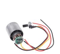 Getdoublerich Ventilateur de conduit haute vitesse avec moteur sans balais CC 12/24 V 110 000 tr/min avec turbine en alliage d'aluminium, contrôle de la vitesse en continu 60 W-75 W pour projets de