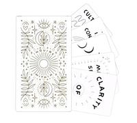 Geteawily Cartes De Signification Tarot,Cartes Auxiliaires De Tarot avec Significations - Outil de Divertissement Éducatif pour Voyance Méditation Amour Aventure Apprentissage Réunions Familiales
