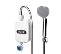 Geteawily chauffe-eau instantané - Chauffe-eau sans réservoir 3,5 kW électrique avec affichage LED | Chauffe-eau électrique instantané 110V chauffe-eau électrique étanche pour eau de douche à chaleur