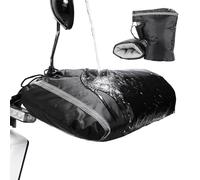 Geteawily Manchons De Guidon Vélo Coupe Vent - Thermique Polaire Gants De Guidon - Gants De Guidon De Moto - Hiver Impeméable Réfléchissant Mitaines pour VTT Vélo Electrique Trottinette