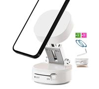 Geteawily Support Magnétique Téléphone, Support Magnétique pour Smartphone, Support Rotatif 360° Pliable pour Smartphone et Tableau de Bord Pare-Brise Fenêtre Véhicule Conduite