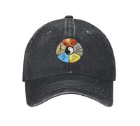 Geteruichi Casquette de baseball chinoise Kung-Fu-Wushu-Tai-Chi en coton pour homme Noir
