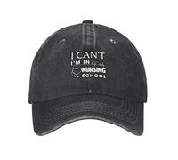 Geteruichi Casquette de baseball I-Cant-Im-in-Nursing-School en coton pour homme Noir