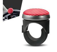 getfay 1 booster de volant de voiture, 6,2 x 5 x 3,8 cm, boule d'assistance antidérapante en silicone à une main, bouton de commande au volant rotatif à 360 degrés, universel pour voitures (rouge)
