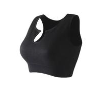 Getheyshape Shape Me Up Crop Top, 2025 Shape Me Up Crop, Built-in Shaping, Gathered Beautiful Back(Black,L)