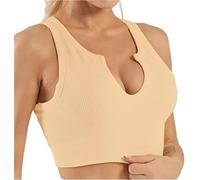 Getheyshape Shape Me Up Crop Top, Women's Cropped High Support Yoga Workout Sleeveless Tank Top Sports Bra