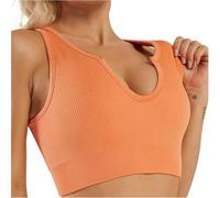 Getheyshape Shape Me Up Crop Top, Women's Cropped High Support Yoga Workout Sleeveless Tank Top Sports Bra