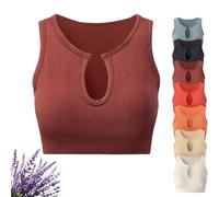 Getheyshape Shape Me Up Crop Top, Women's Cropped High Support Yoga Workout Sleeveless Tank Top Sports Bra