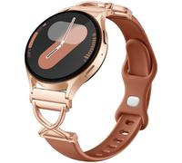 Getino Bracelet fin compatible avec Samsung Galaxy Watch 7 Band 6 5 4 FE Active 2 40 mm 44 mm/Galaxy Watch 6 4 Classic/5 Pro, bracelet de montre de 20 mm fin en silicone pour montre Samsung pour femme