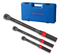 GETLITOOL Jeu de Clés Dynamométriques 1/4" 3/8" 1/2", 3 Pièces avec Cliquet Réversible 72 Dents en Acier Alli ynamométrique pour Vélo,Moto et Voiture,Plage de Couple 5-25Nm 10-60Nm 20-210Nm