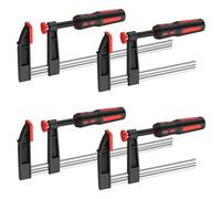 GETLITOOL Lot de 4 sergents en F 300 mm, profondeur 80 mm, haute résistance 270 kg, pour menuiserie professionnelle et bricolage