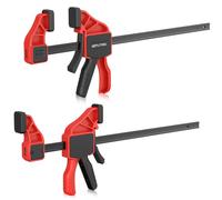 GETLITOOL Pinces à Barre de 30,5 cm pour le Travail du Bois,2 Pinces à Dégagement Rapide,Ensemble de Pinces à Cliquet 2 en 1,Pinces à Bois à une Main pour le Travail du Bois à la Main,Projets de