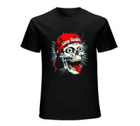 GETLUCKY Chemise en coton pour homme Limp Bizkit T-shirt Limp Bizkit avec fermeture à bouton, Noir , L