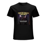 GETLUCKY Dimitri Vegas & Like Mike T-Shirt Bringing Home The Madness Electro House Noir, Noir , XXL