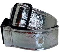 GET'M GET'M Distressed Vernice 2" Guitar Strap - Silver