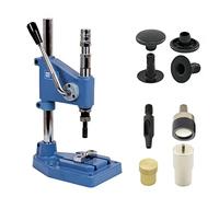 Getmore Crafts Kit de presse-rivet avec presse à ressort, outil de rivetage et 50 rivets à tête unique 12 mm, noir, acier | presse à main | bricolage | pour cuir, vêtements, jeans, ceintures,