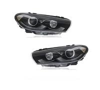 GETPZPZHMQ Feux Avants Auto Pour VW Pour Scirocco 2009-2017 Mise À Niveau Modification Dynamique Clignotant Feux Arrière DRL Ensemble Phares Voiture(2pcs B 1,Halogen)