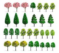 GETRICH 30 Pièces Modèle Arbres (3-7 CM), Arbre de Diorama